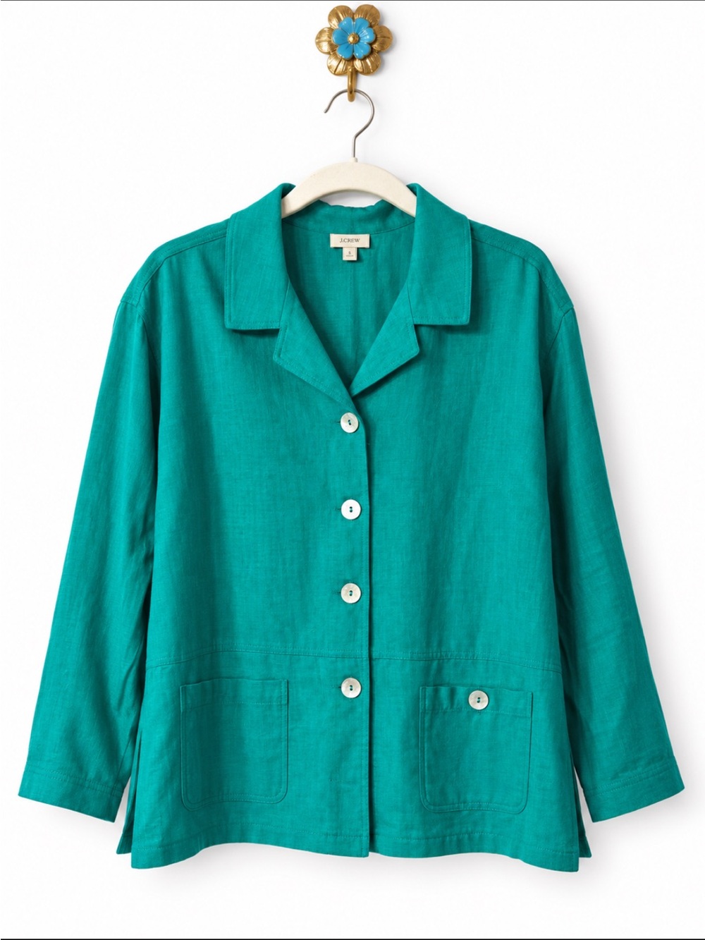 Talbots Linen Blend Lightweight Jacket